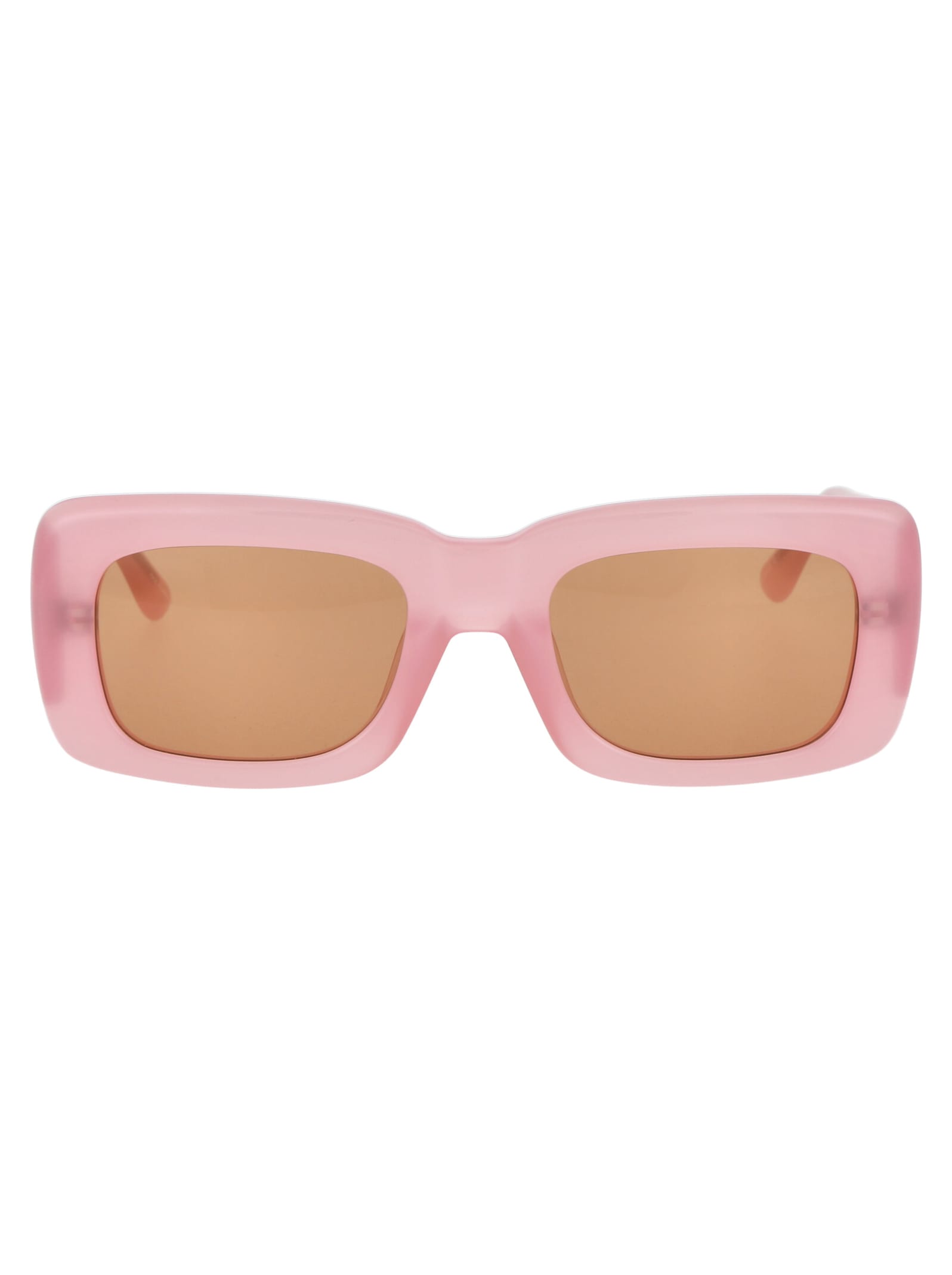 Shop Attico Marfa Sunglasses In Pink/silver/pink