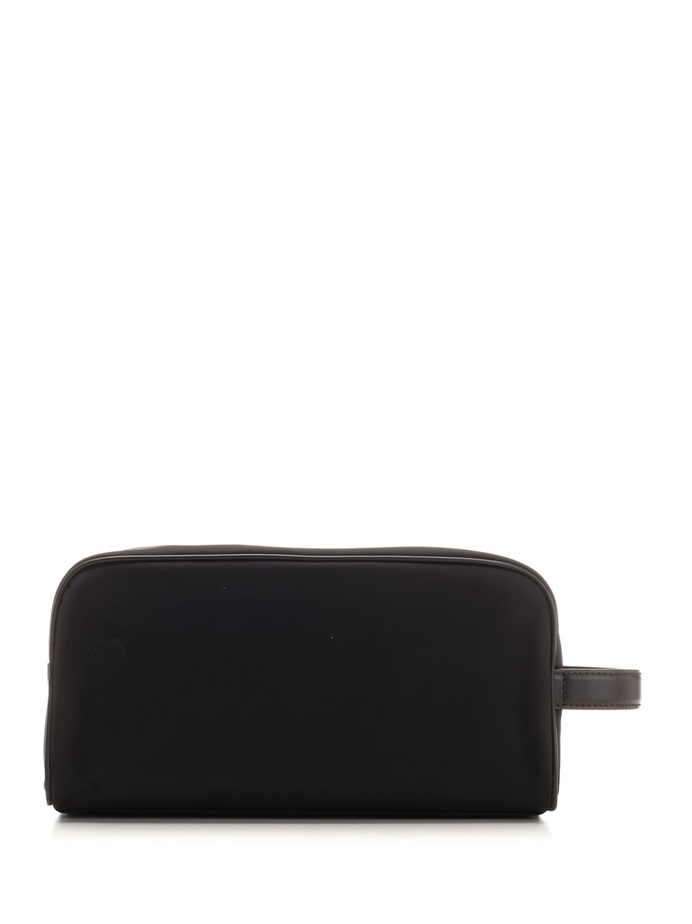 Shop Dolce & Gabbana Leather And Nylon Beauty Case In Black