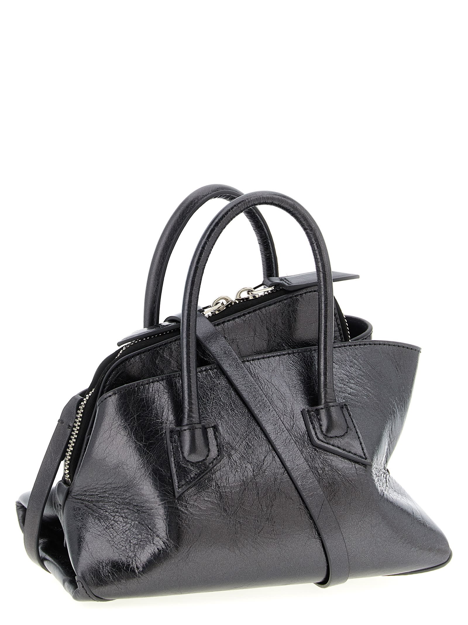 Attico La Passeggiata Mini Handbag In Gray