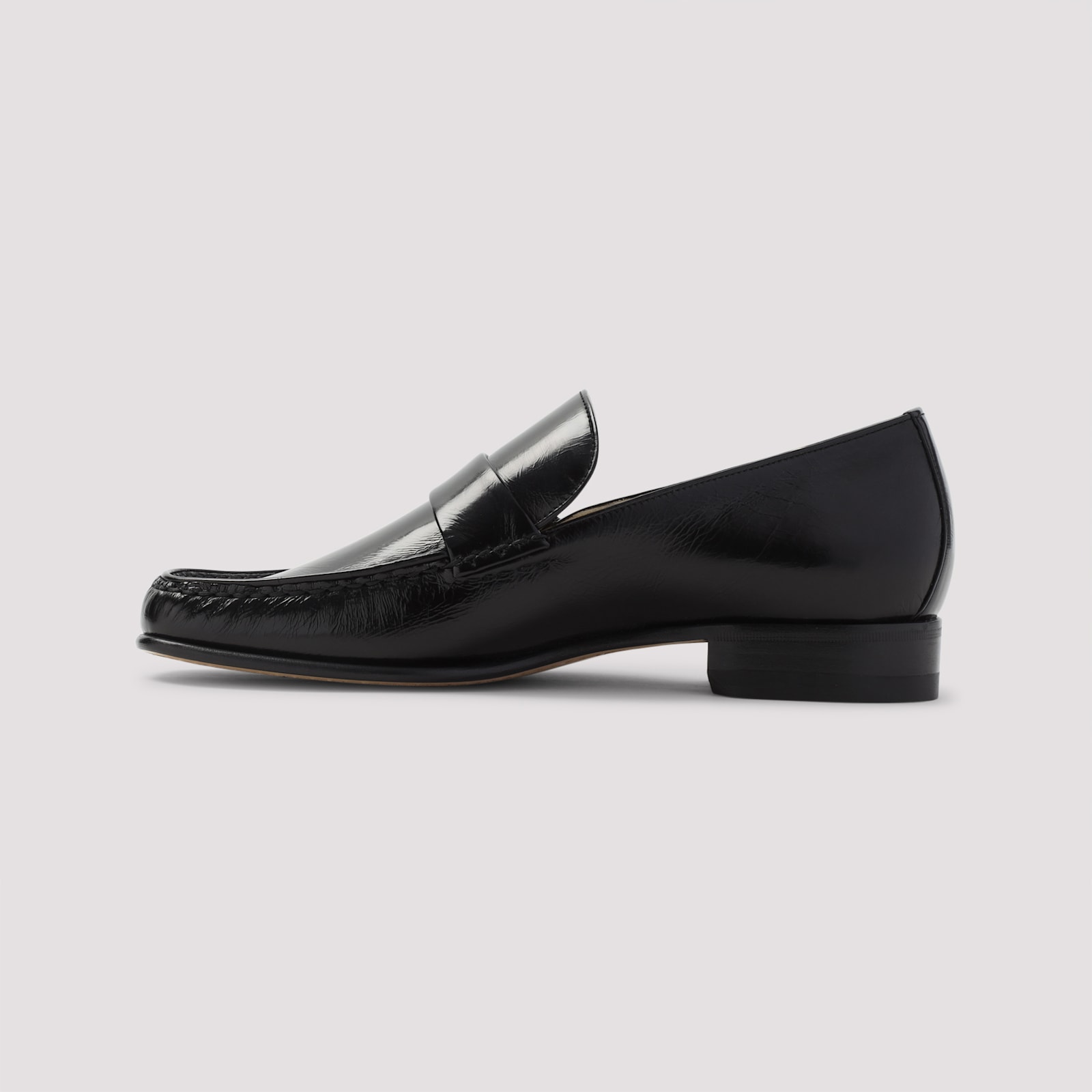 Phoebe Philo Calf Leather Loafers In Black