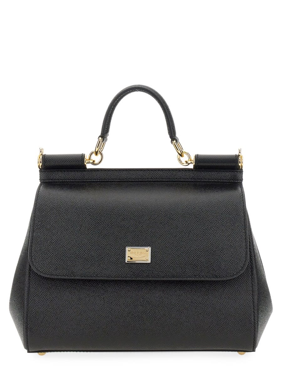 Shop Dolce & Gabbana Bag Sicily In Black