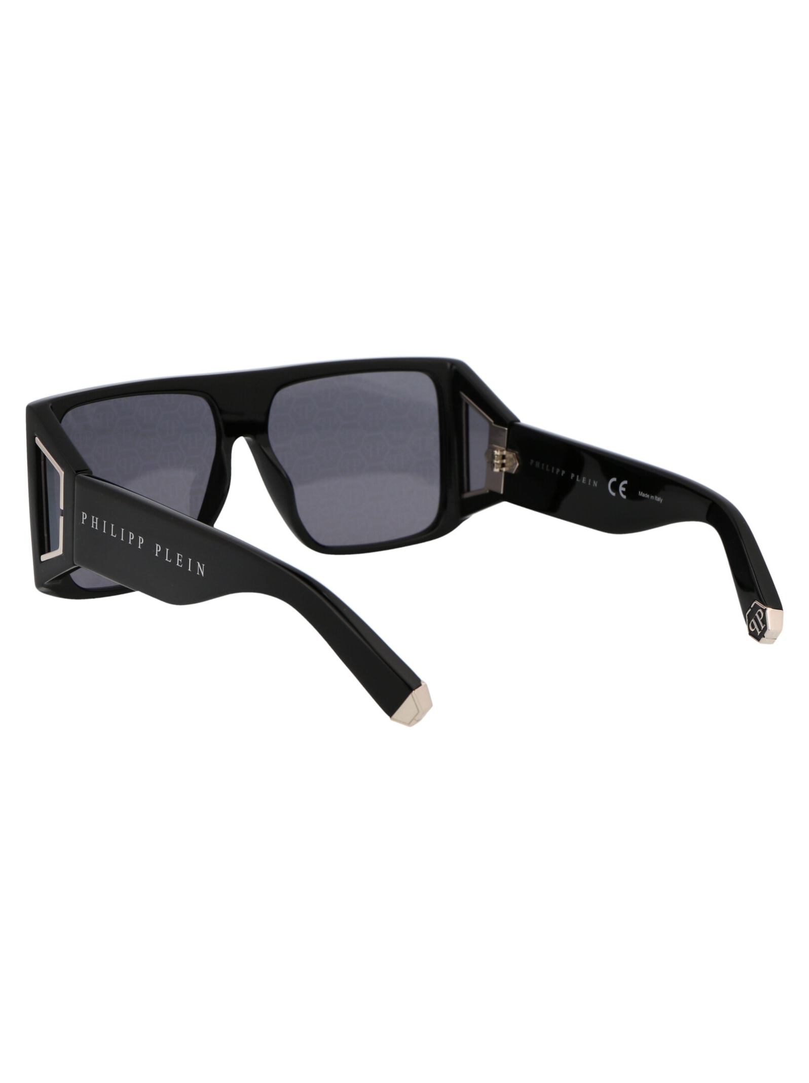 Shop Philipp Plein Plein Revolution Paris Sunglasses In 700l Black