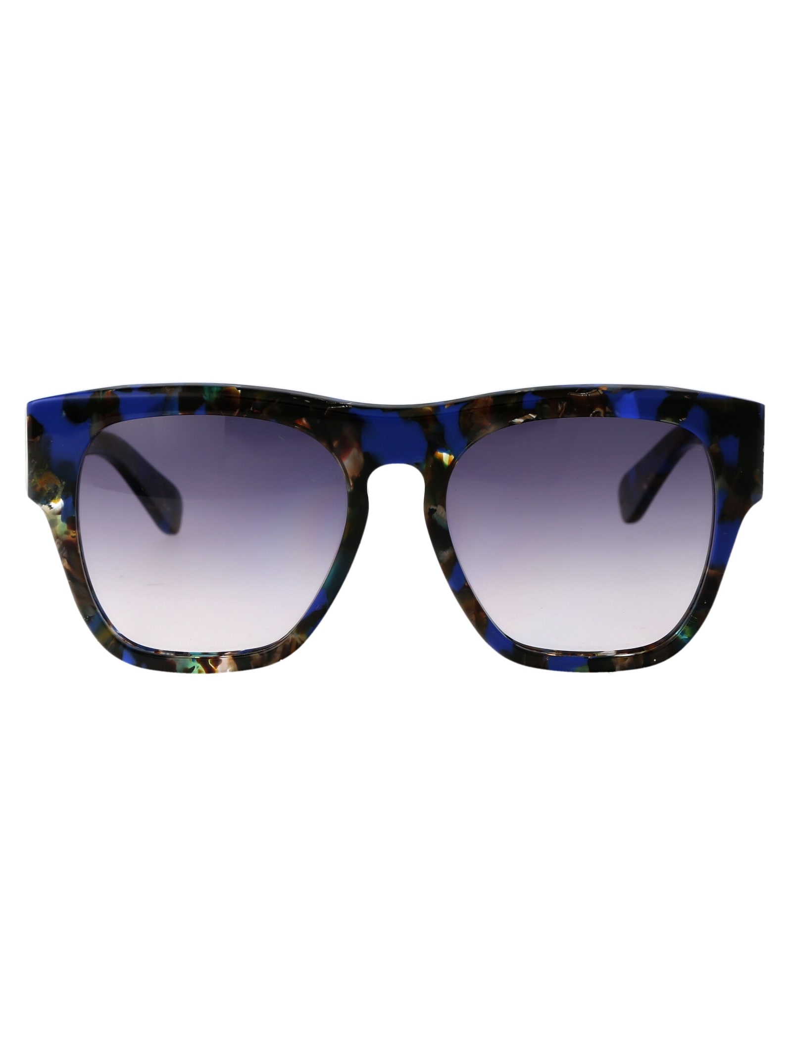 Shop Chloé Ch0149s Sunglasses In 008 Blue Blue Blue