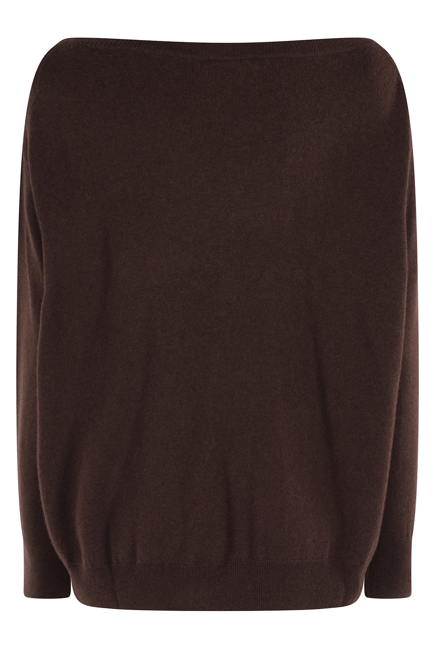 Semicouture Semi Couture Jupiner Boat Neck Sweater In Brown