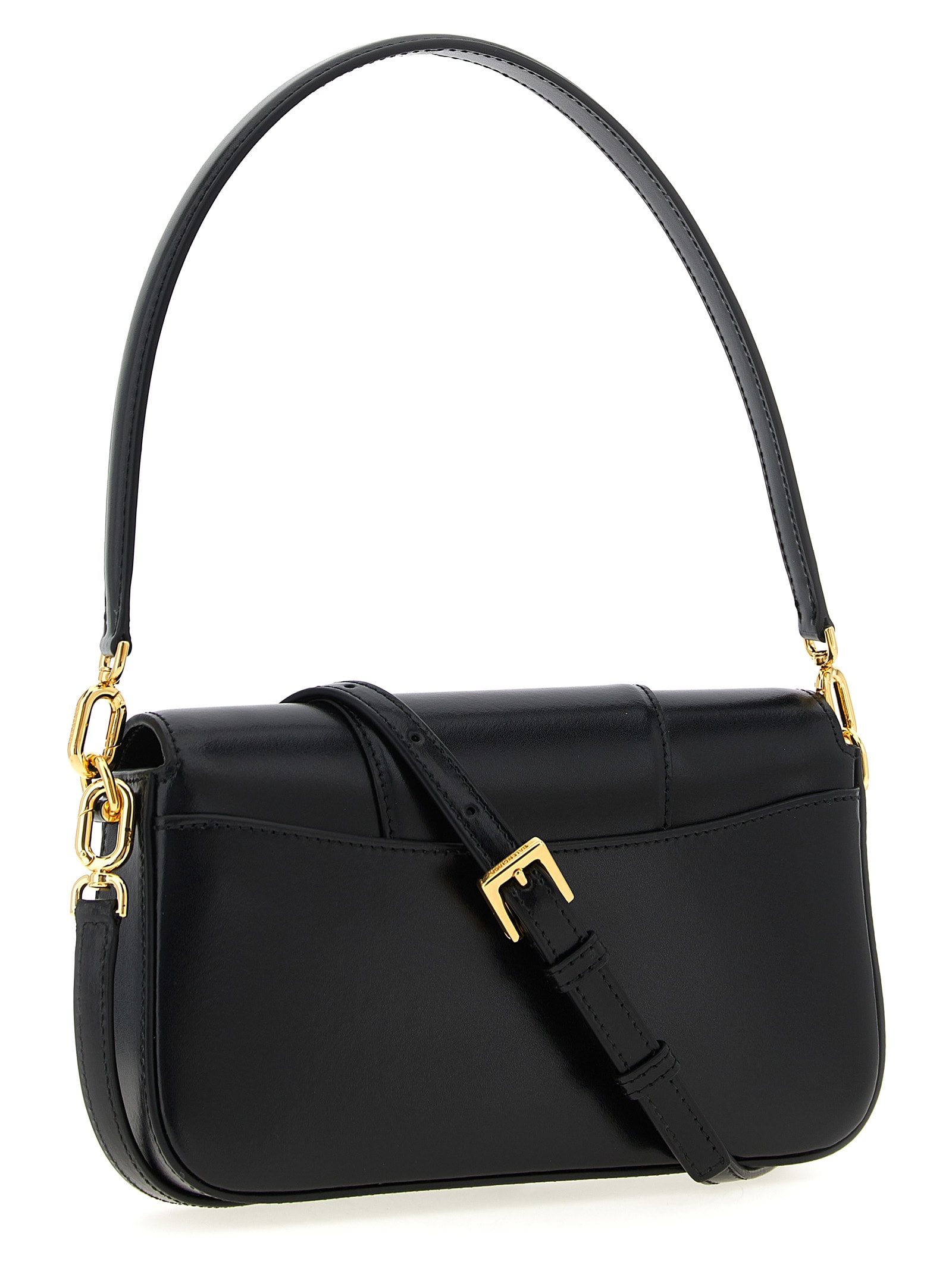 Balenciaga Small Hourglass Magnetic-closure Shoulder Bag In Black