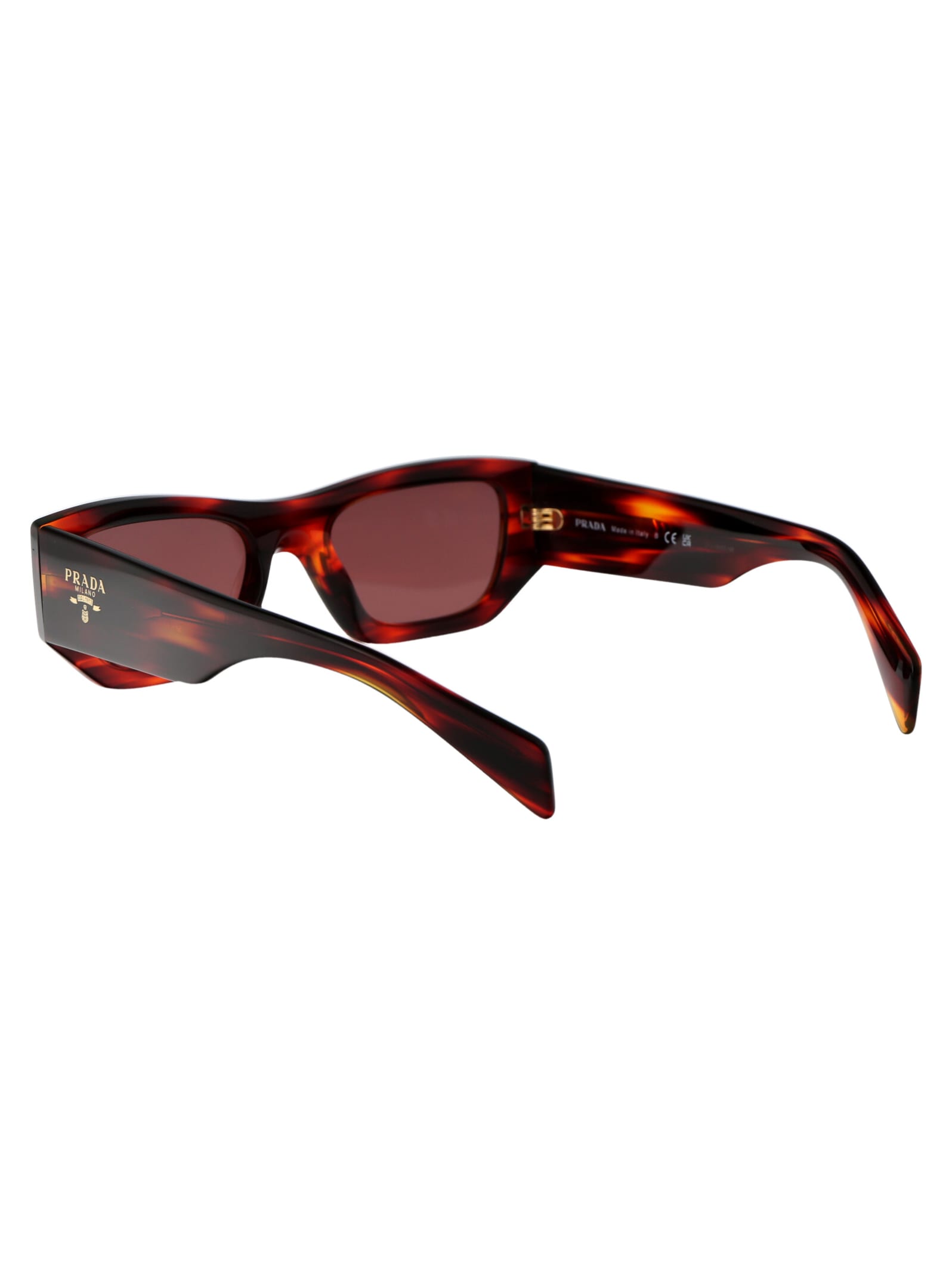Shop Prada 0pr A01s Sunglasses In 13o80b Havana Red
