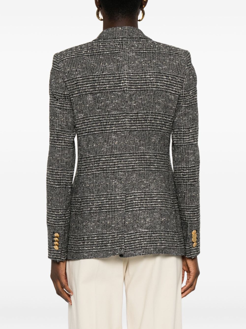 Tagliatore Wool Blend Double-breasted Jacket In Gray