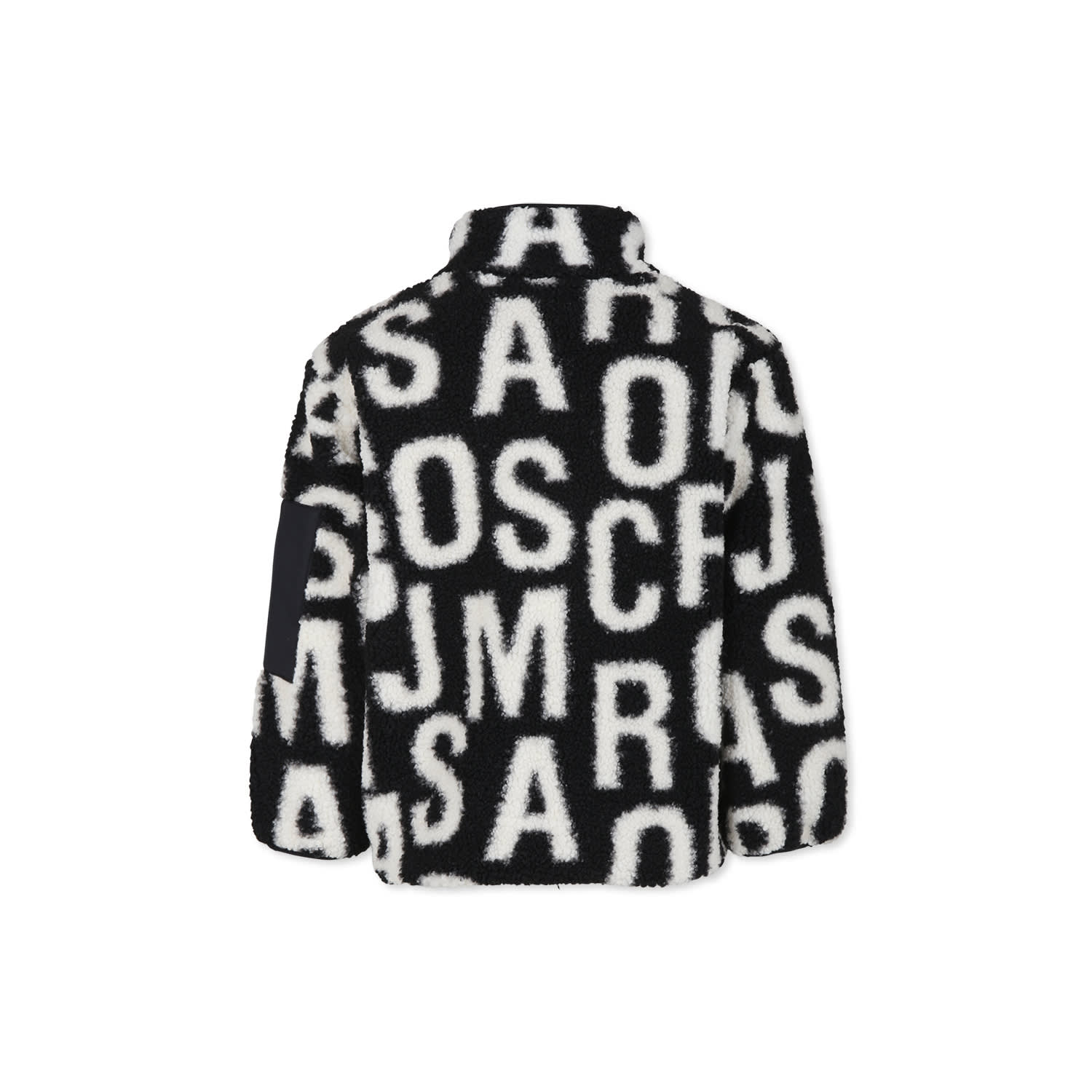 Marc Jacobs Black Sweatshirt For Boy With Monogram In Nero