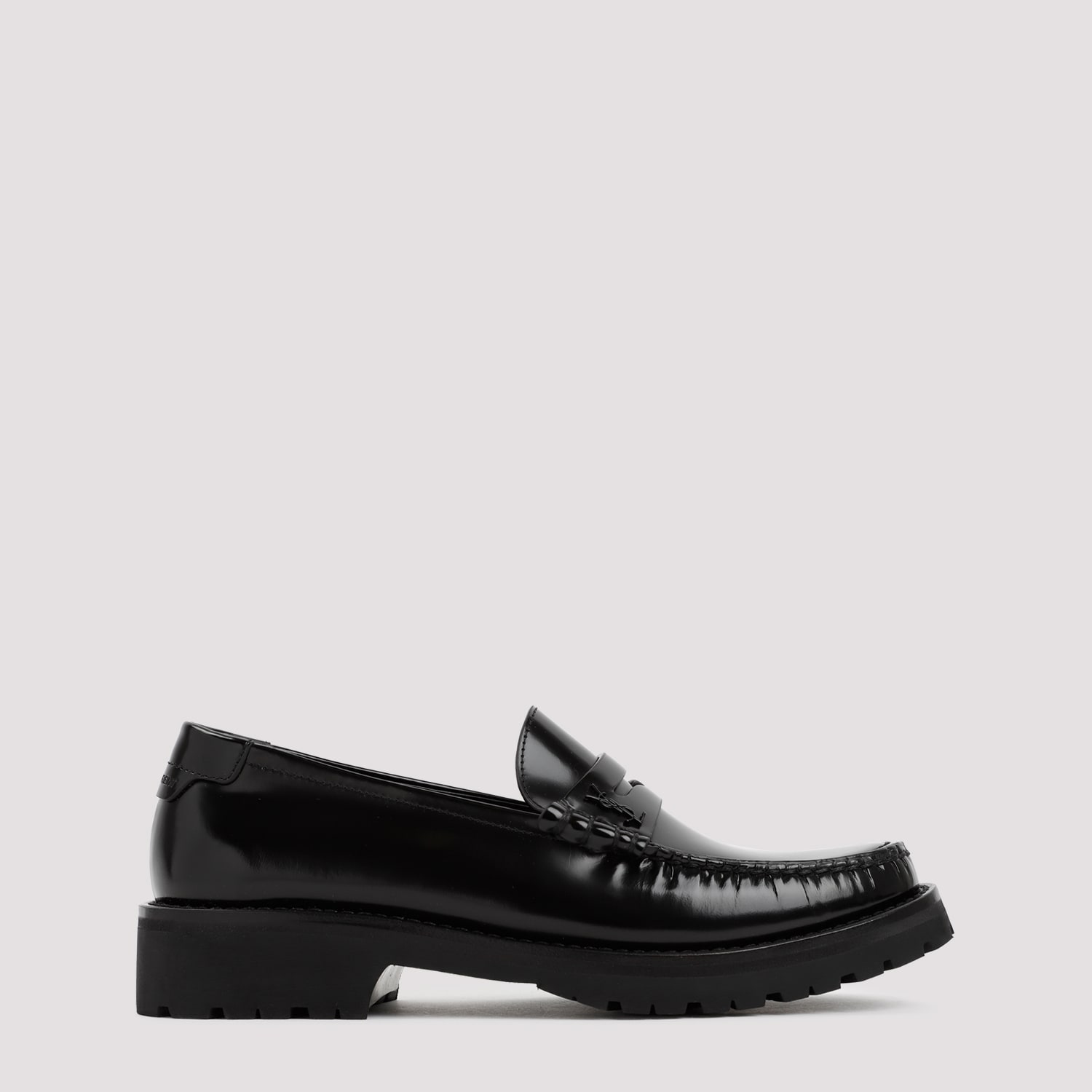 Saint Laurent 15mm Le Loafer Leather Loafers In Black