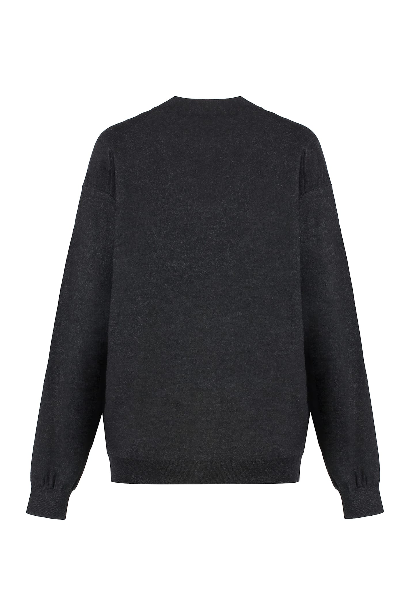 Lemaire Wool Cardigan In Black