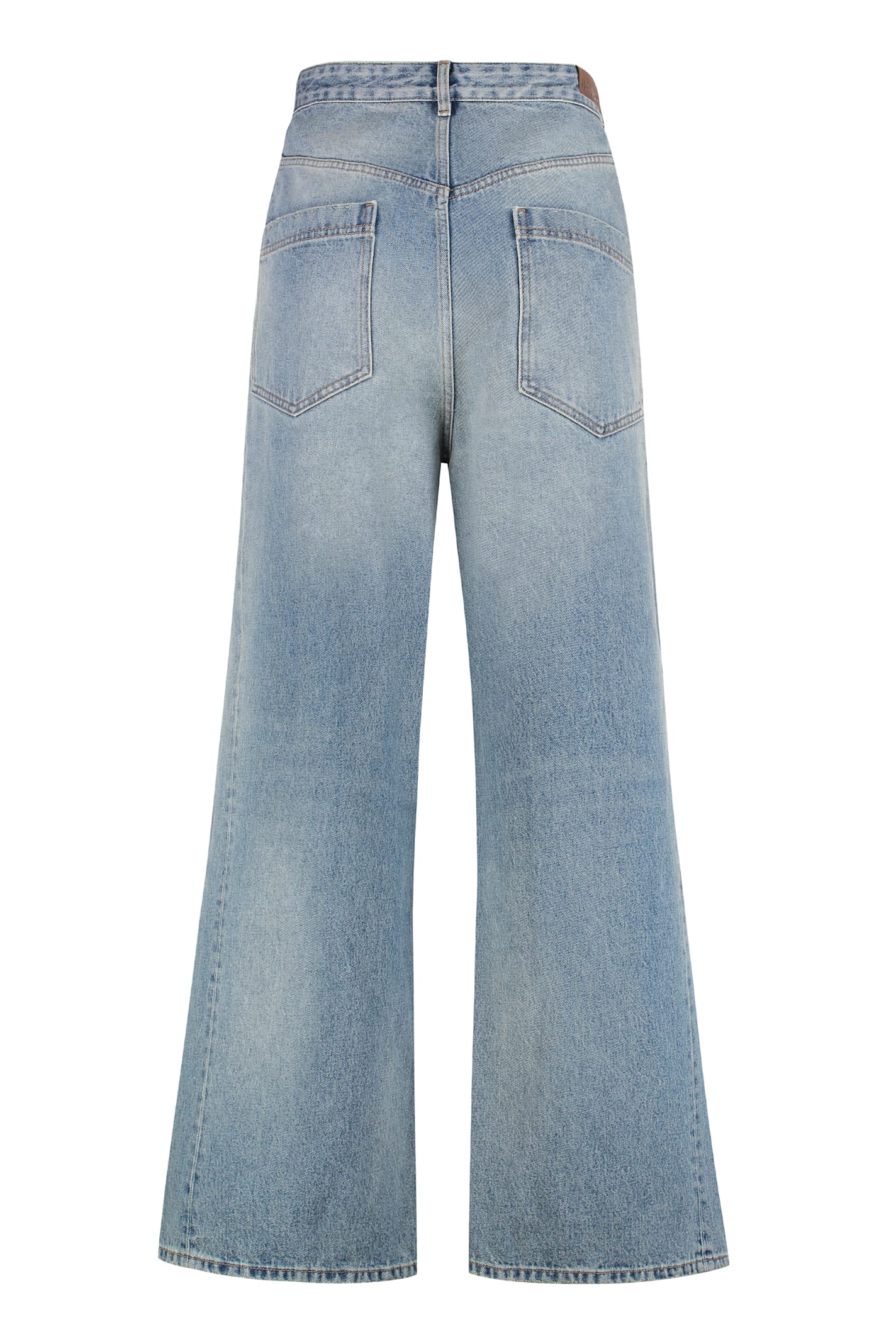 Darkpark Ined Oversized Jeans In Blue
