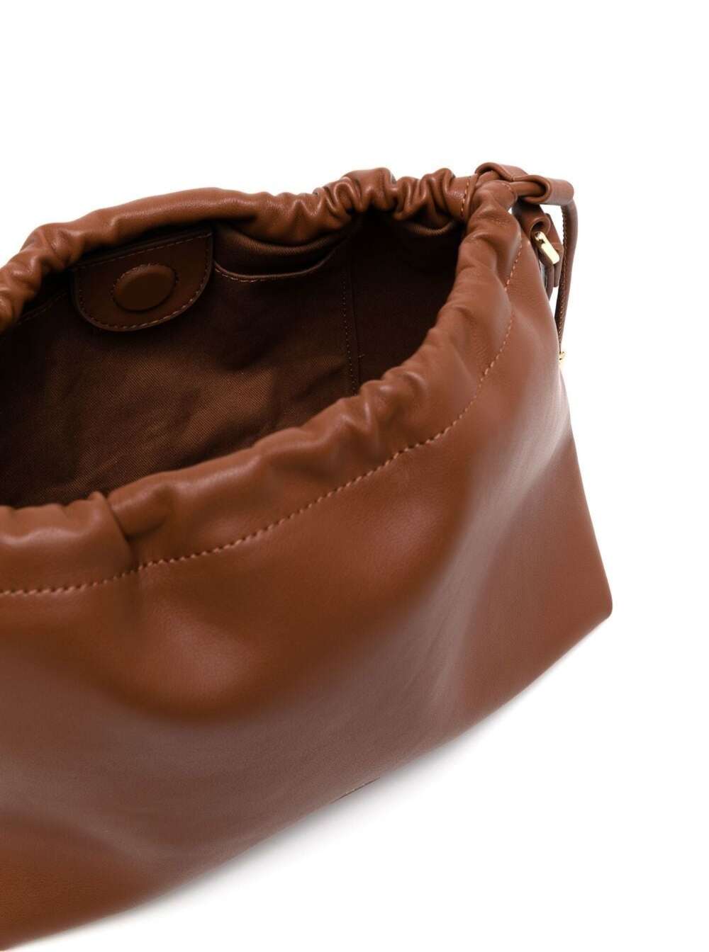 Apc Btown Crossbody Bag With Logo Lettering On The Front And Drawstring Closure In Ecoleather Woman In Brown