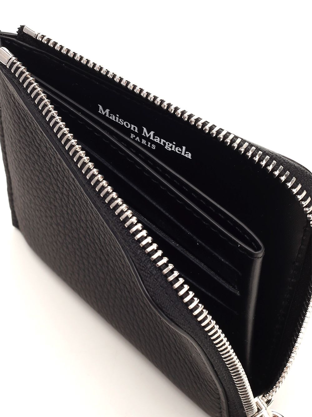 Shop Maison Margiela Zip Around Wallet In Black