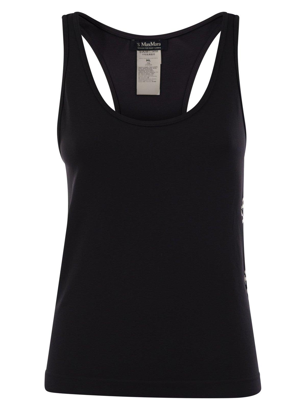 'S Max Mara Logo Detailed Sleeveless Top