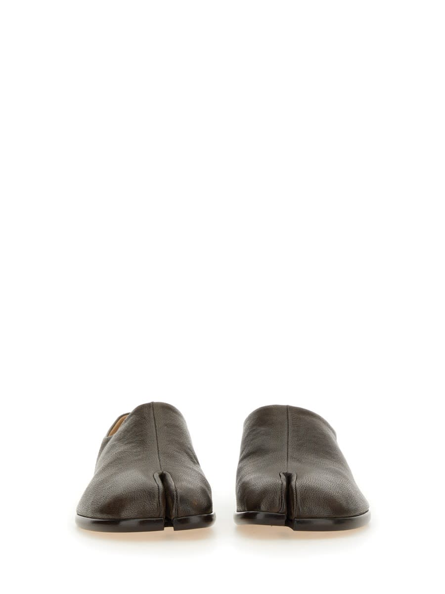 Shop Maison Margiela Tabi Flat Without Laces In Brown