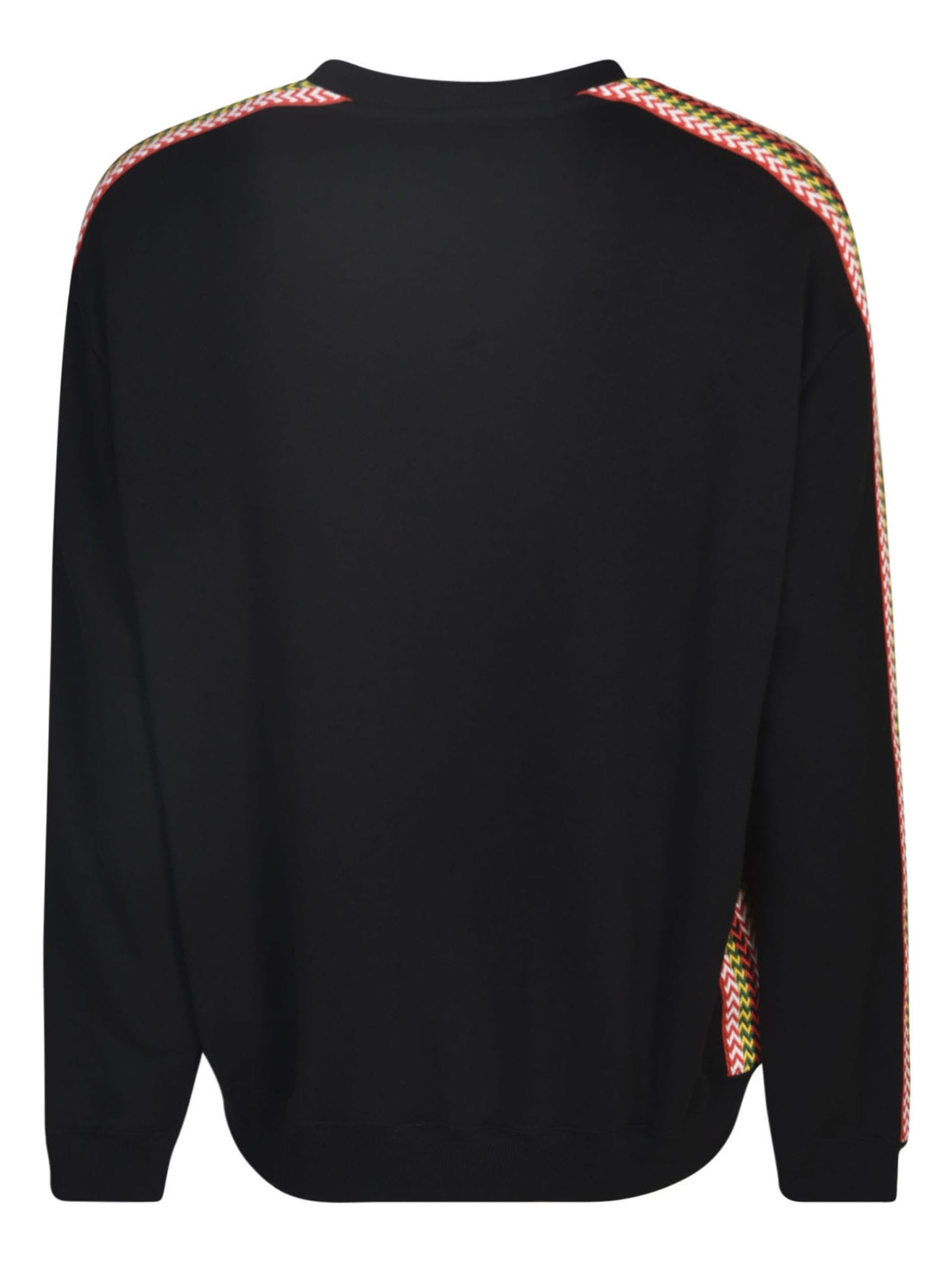 Shop Lanvin Logo Embroidered Sweatshirt In Black