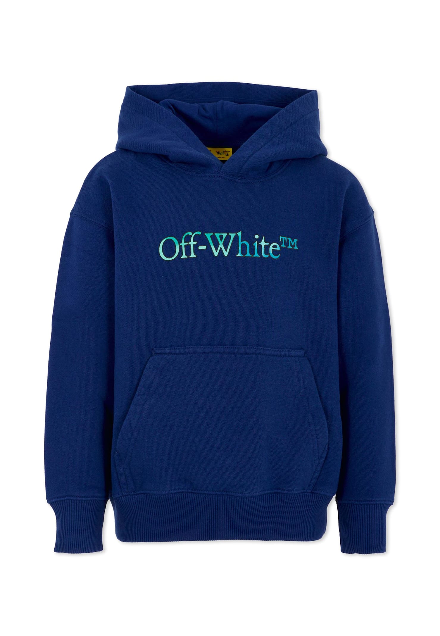 Off-white Hooded Sweatshirt In Blue