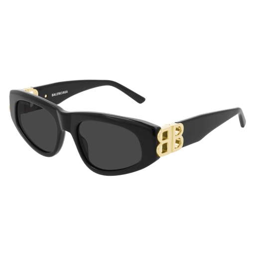 Shop Balenciaga Bb0095s Sunglasses In Black Gold Grey