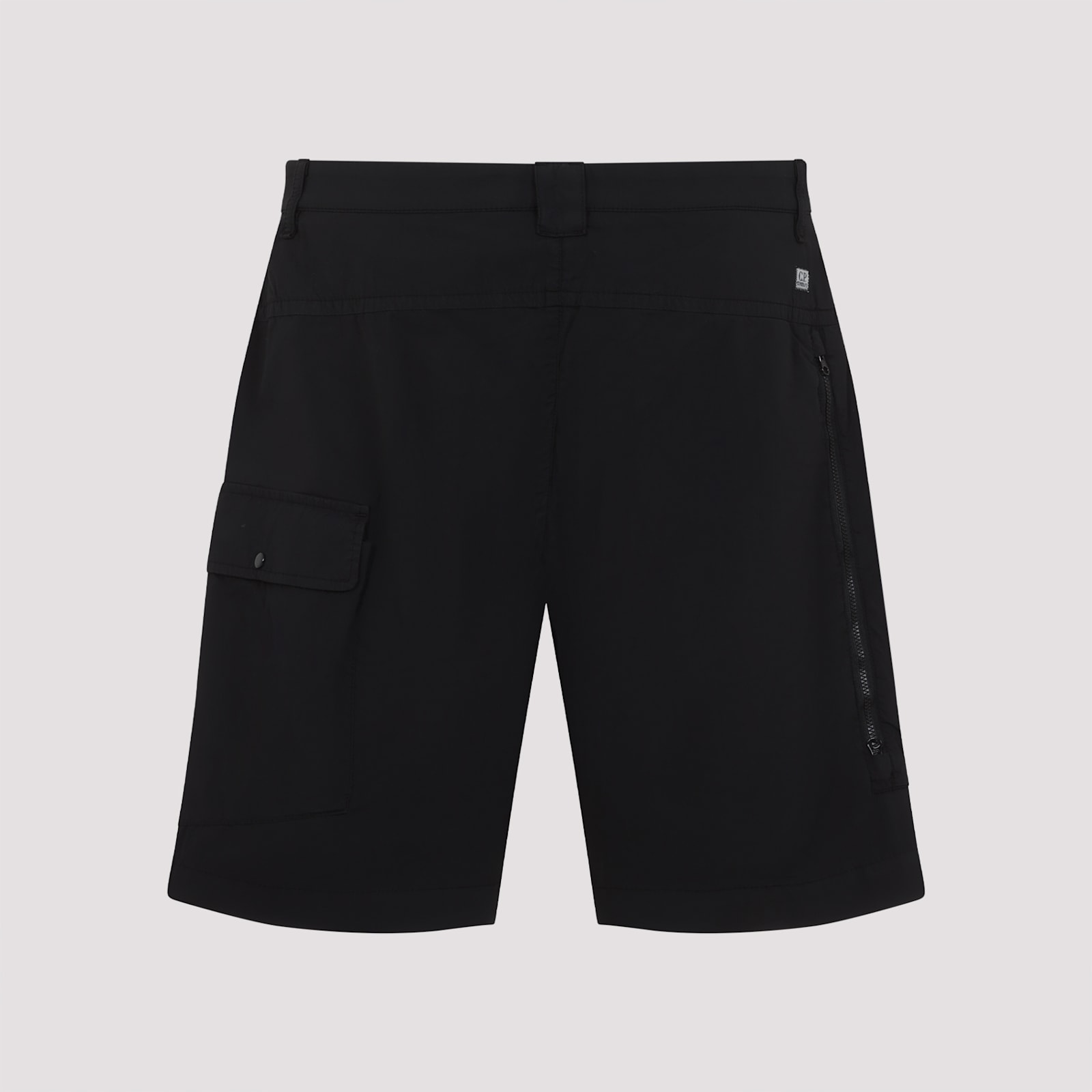C.p. Company Bermuda Shorts With Stretch Cotton Blend In Black