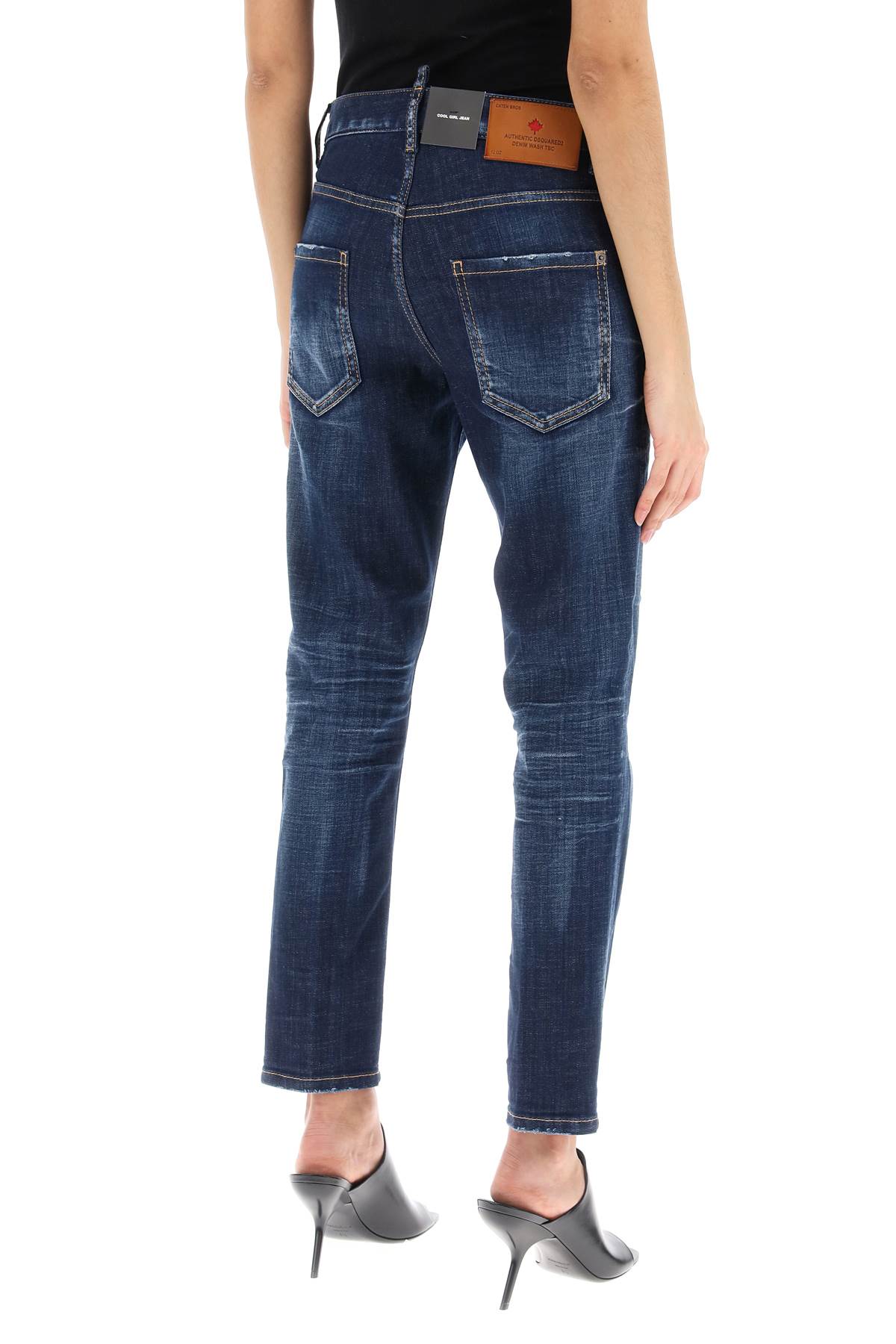 Dsquared2 Skater Mid-rise Slim Jeans In Navy Blue (blue)