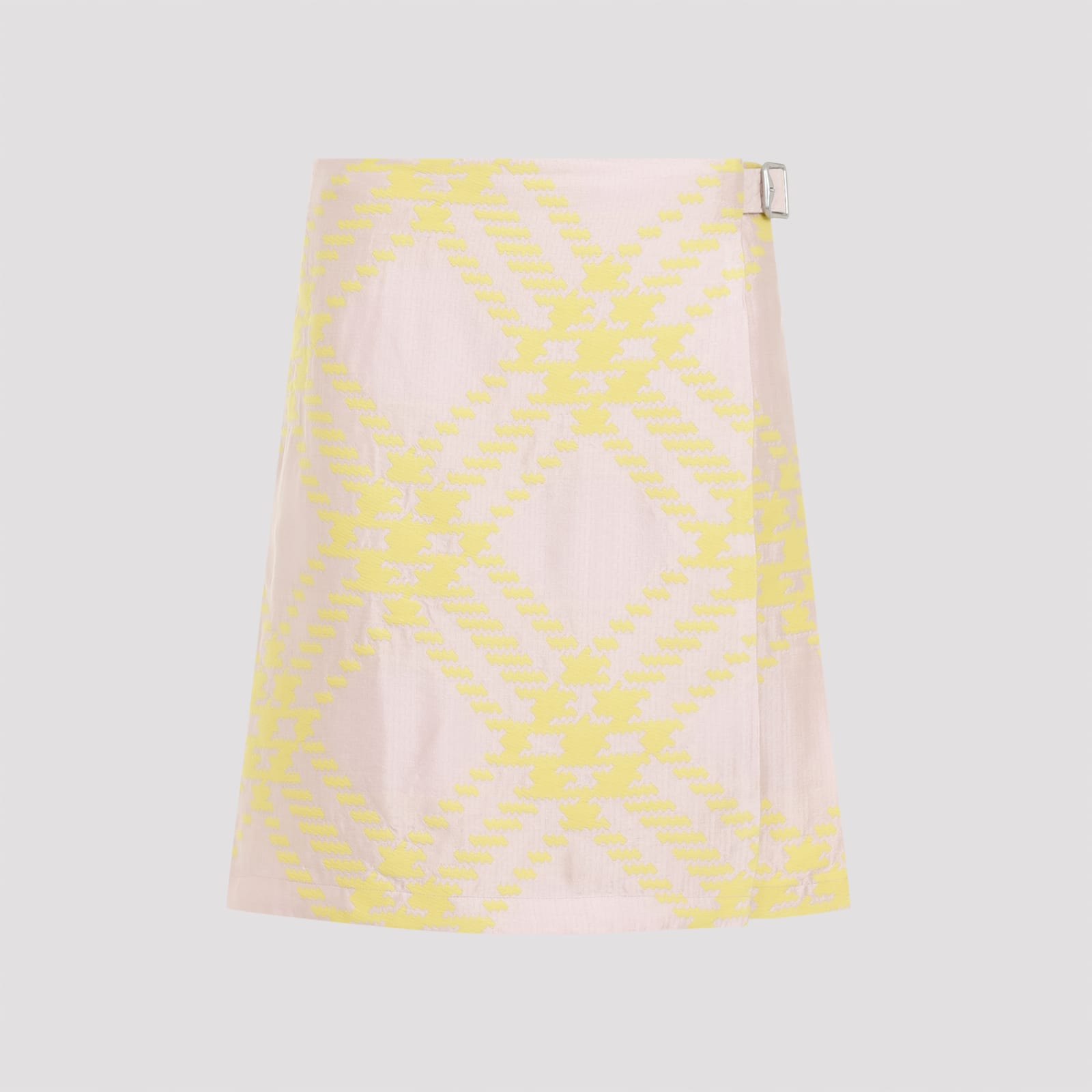 Shop Burberry Skirt In Sherbet Ip Check