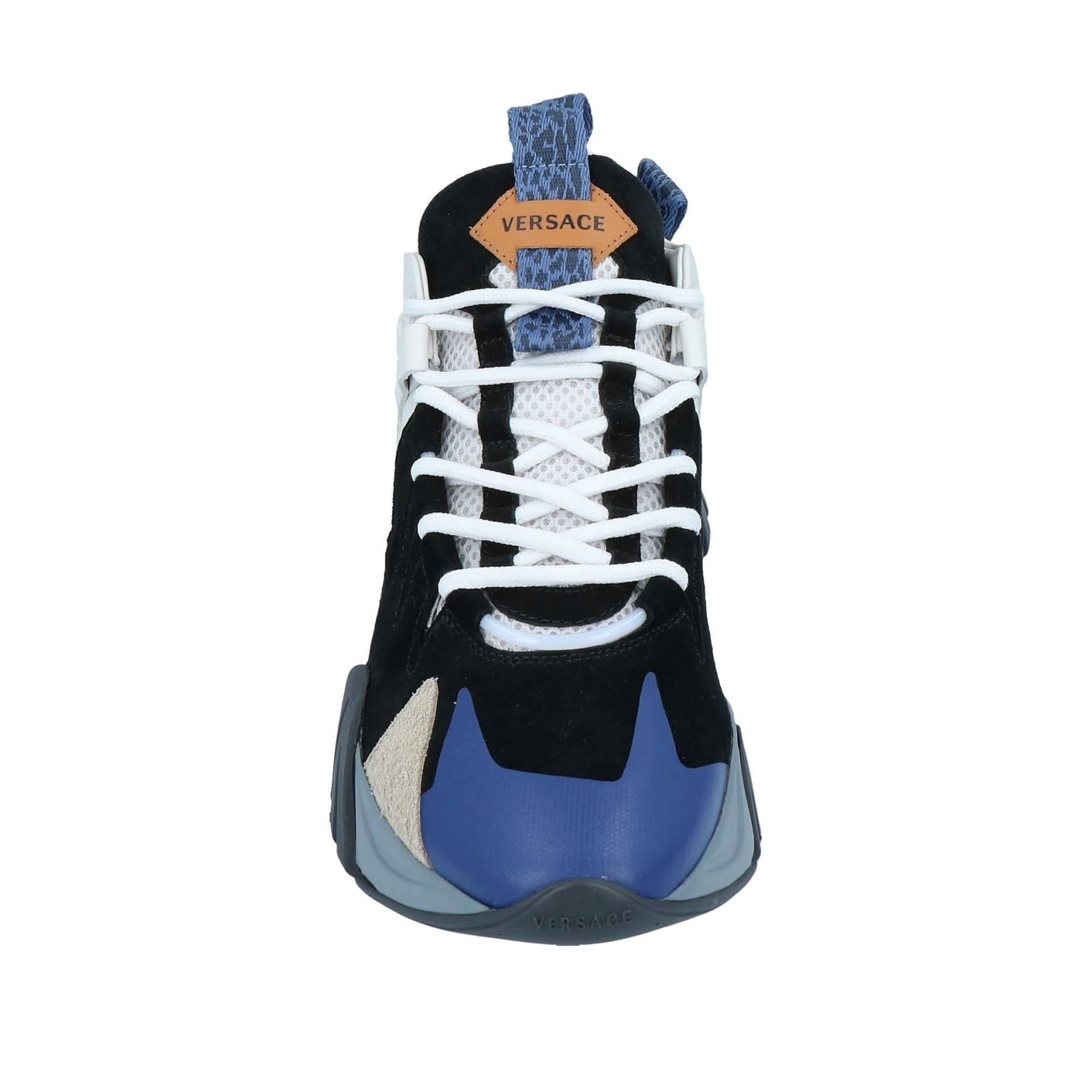 Shop Versace Squalo Sneakers In Blue