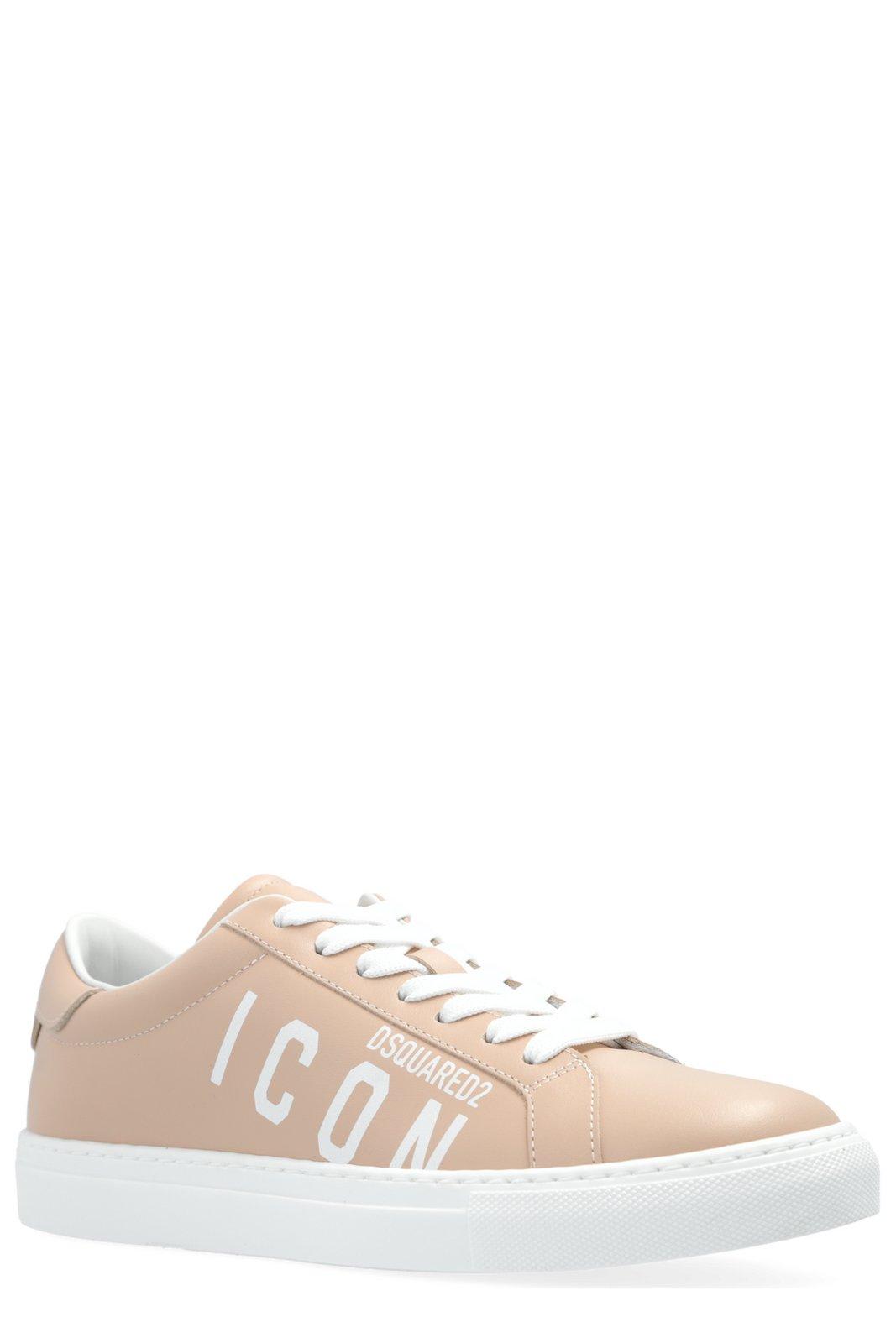 Shop Dsquared2 Boxer Sneakers In Powder Pink E White