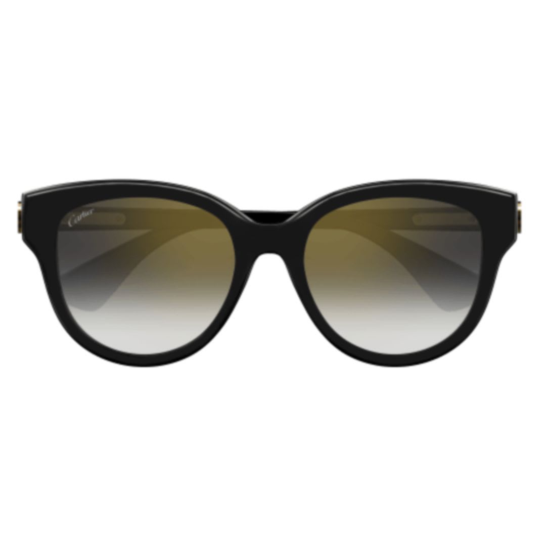 Cartier Ct0506s-001 Black-black-grey In Black