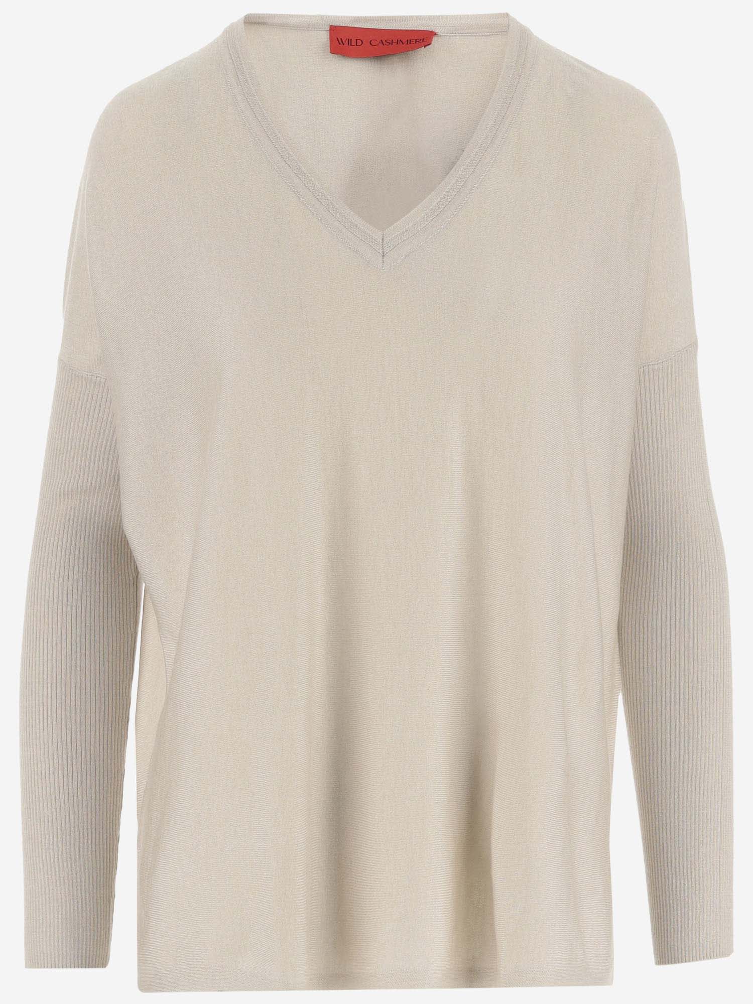 Wild Cashmere Silk And Cashmere Blend Pullover In Ivory