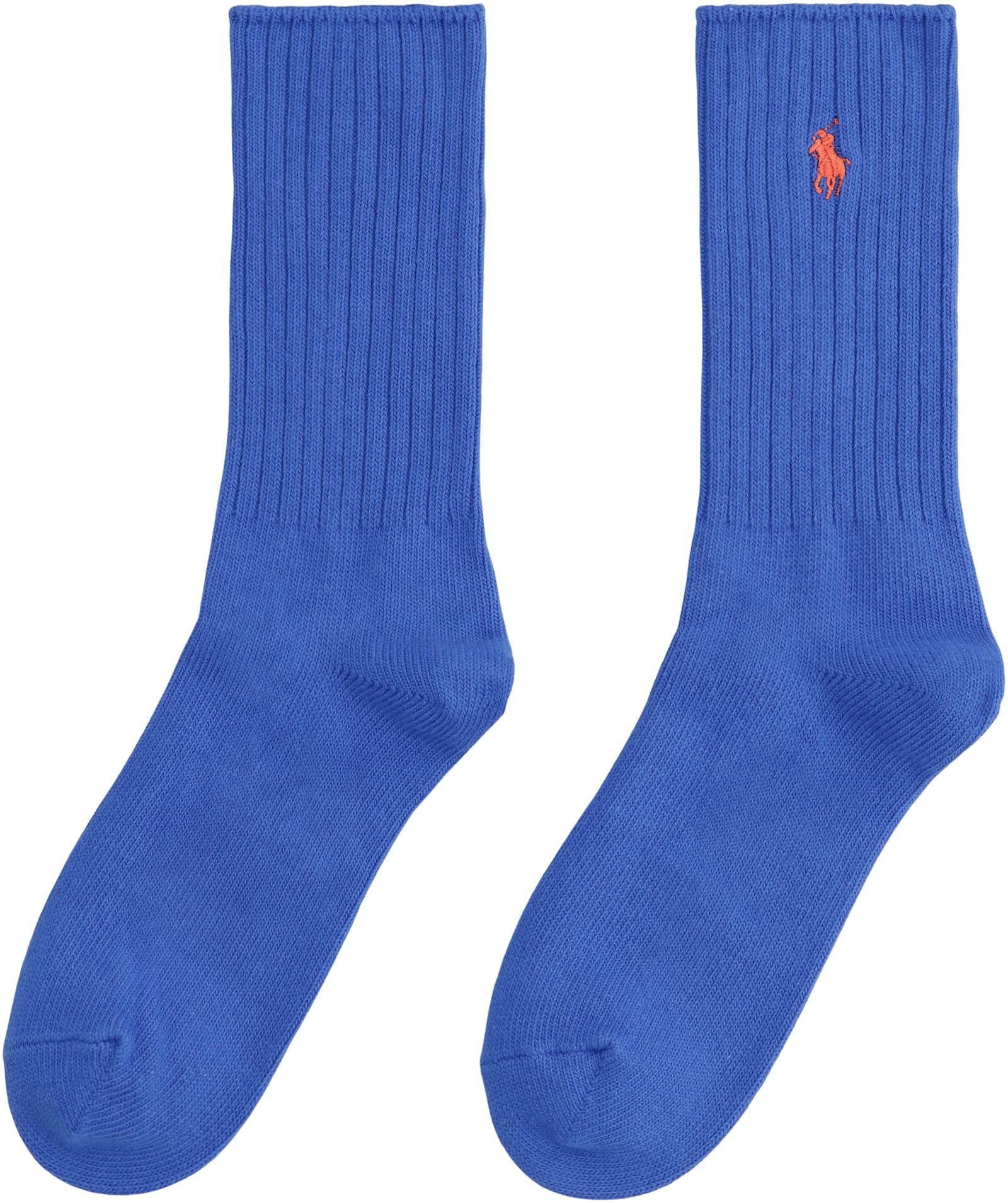 Polo Ralph Lauren Cotton Socks With Logo In Blue