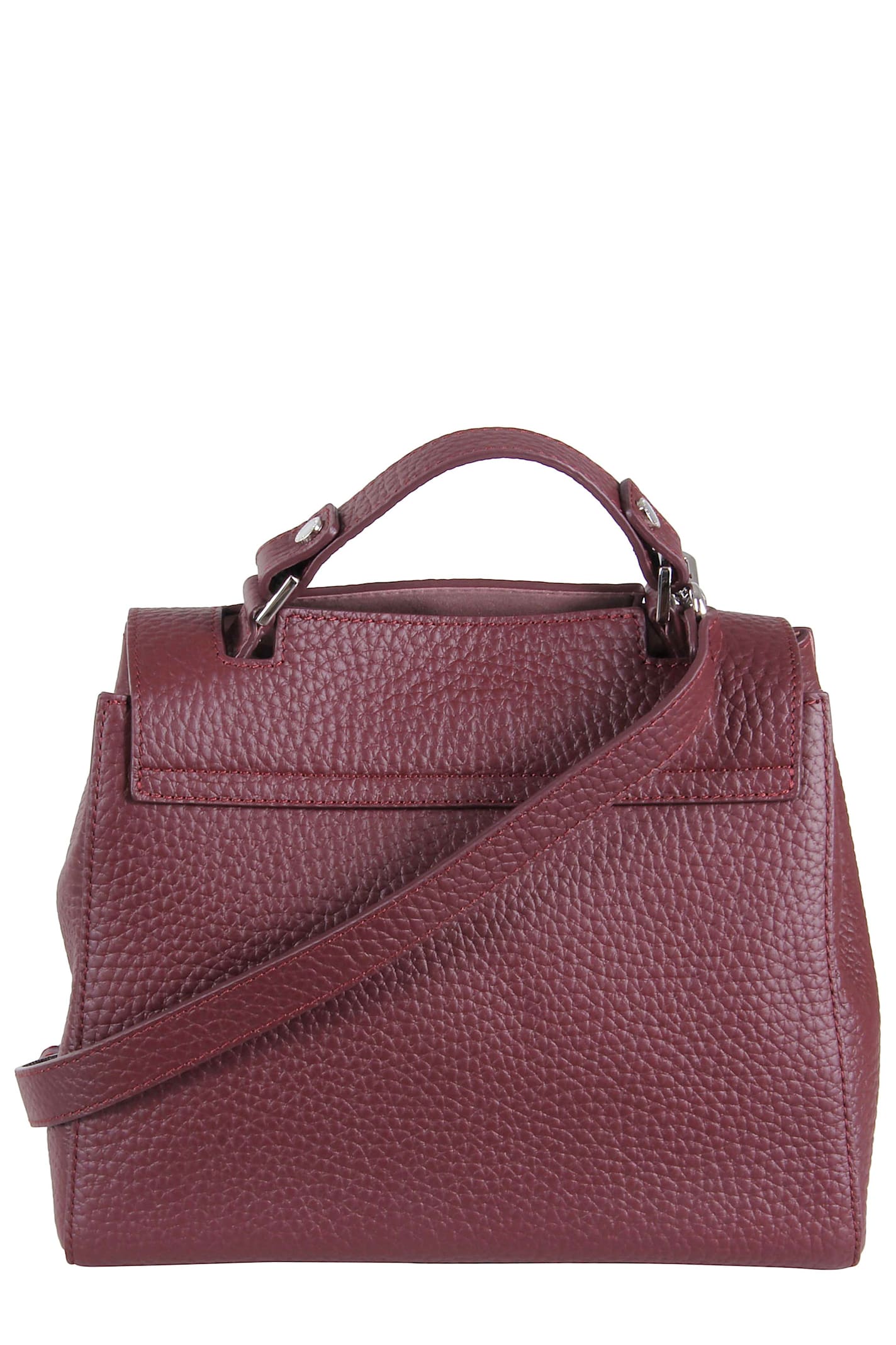Orciani Borsa Sveva Soft Piccola A Mano In Burgundy
