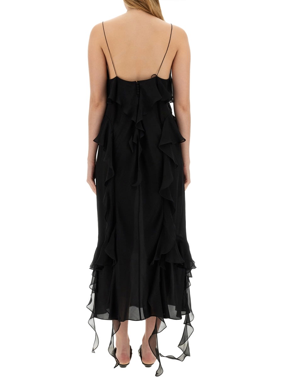 Shop Khaite Silk Dress In Black