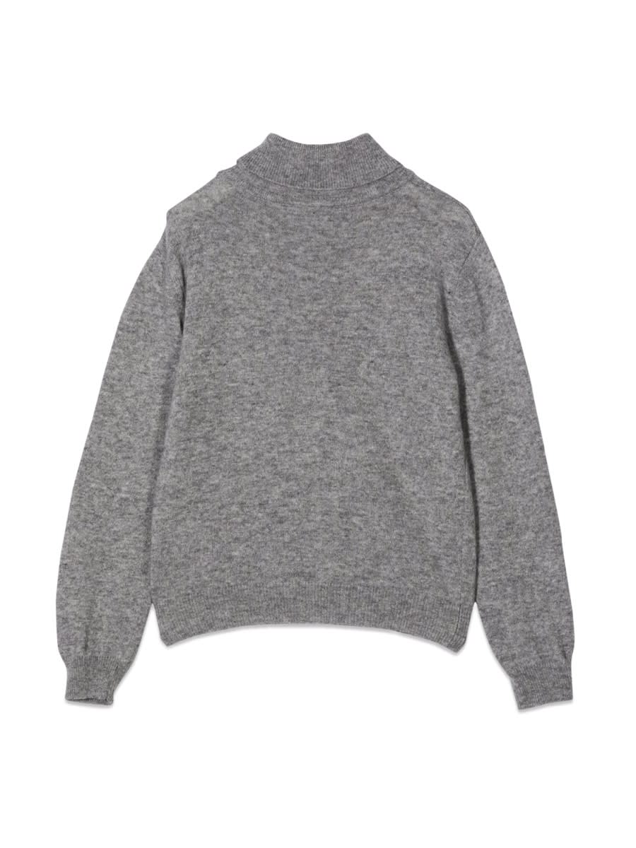 Shop Fay Turtleneck Sweater In Grey