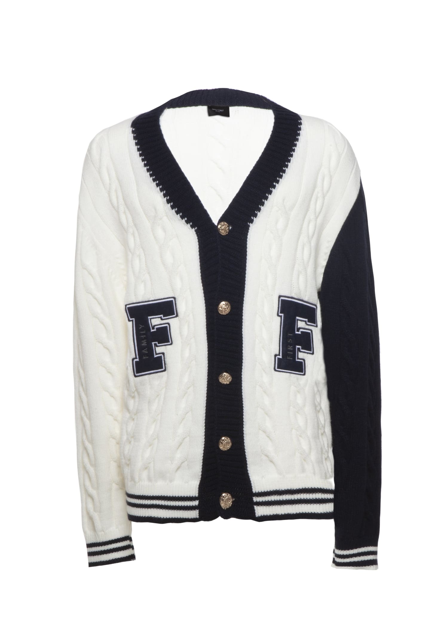 Family First Milano Cardigan College White