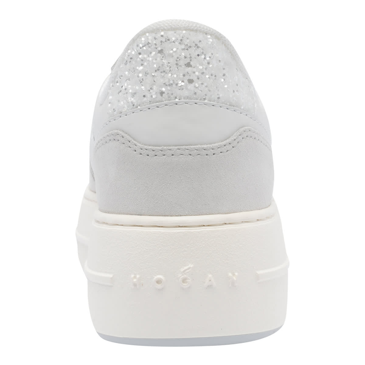 Hogan Skyscraper Logo Printed Lace In White