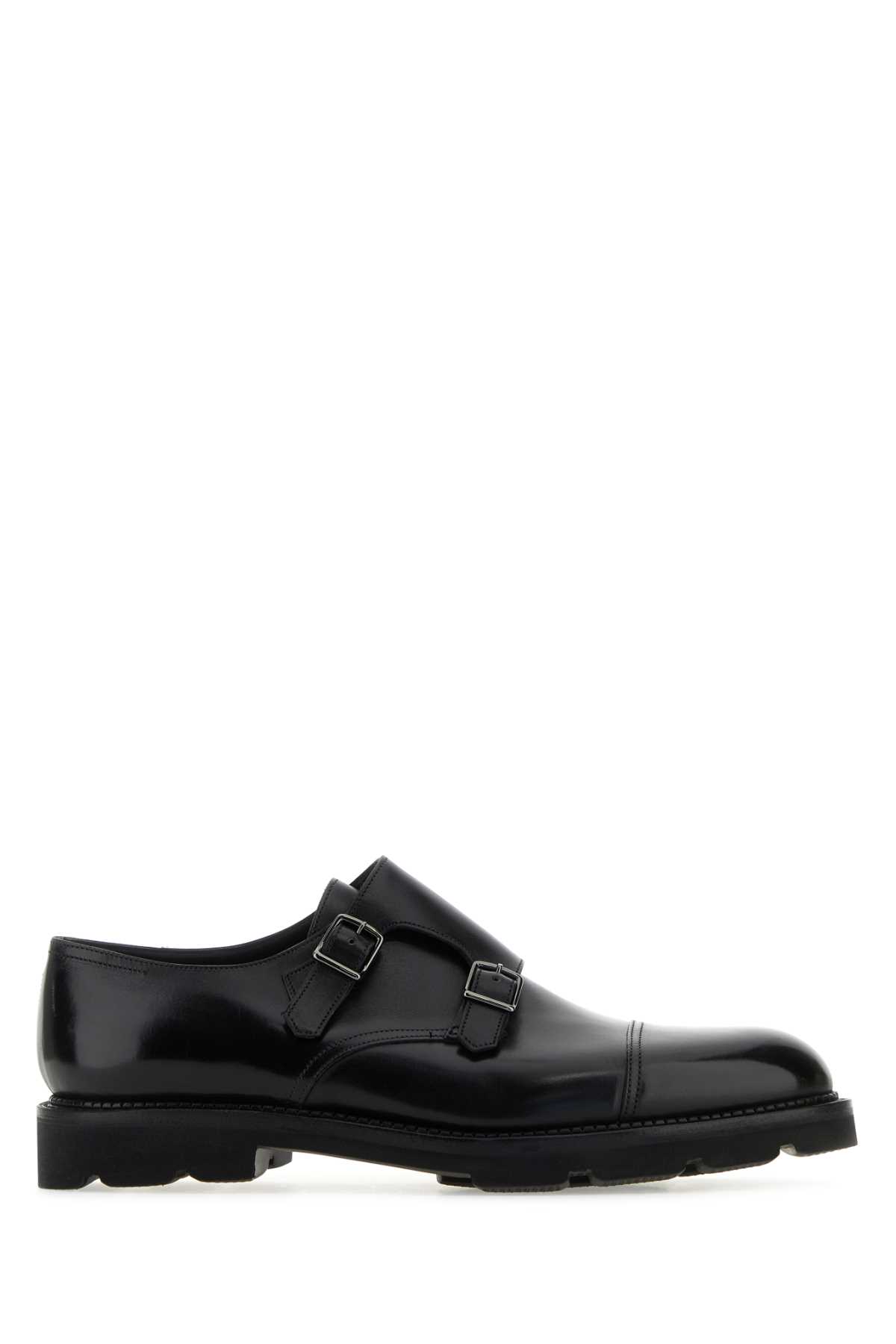 Black Leather Strap Shoes