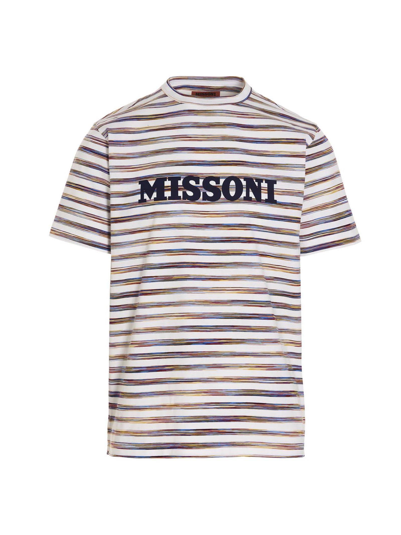 Missoni Logo Print Stripe T-shirt