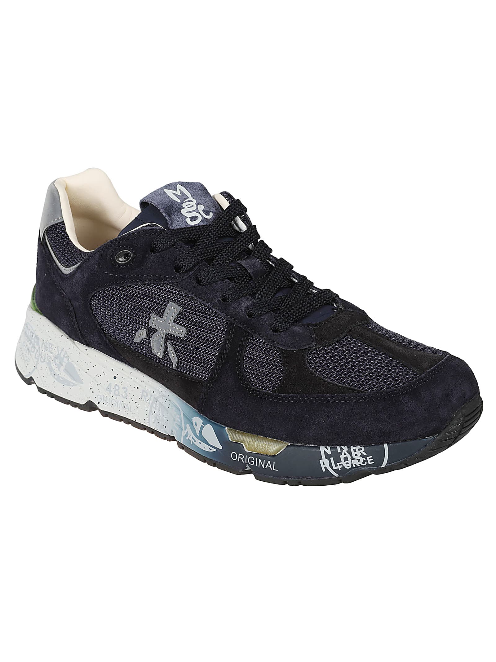 Shop Premiata Mase Sneakers In Blue