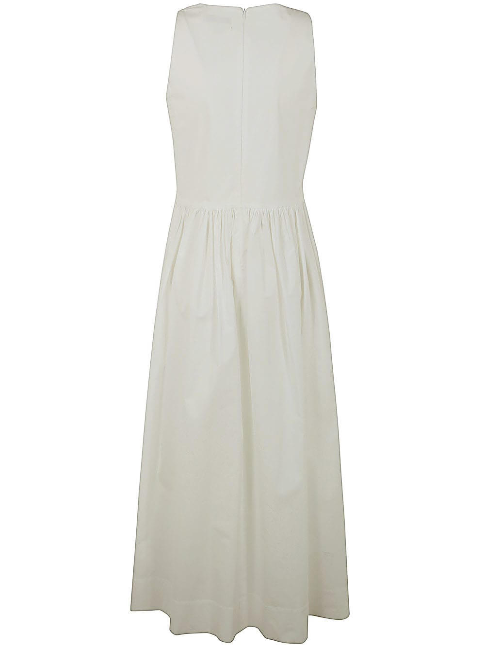 Shop Antonelli Lena Sleeveless V Neck Dress In White