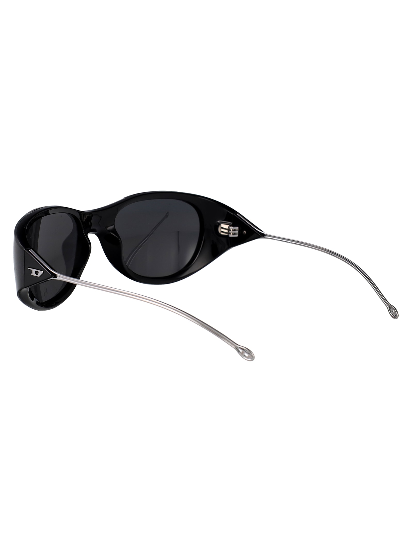 Diesel Nero Lucido Acetate Sunglasses In Black