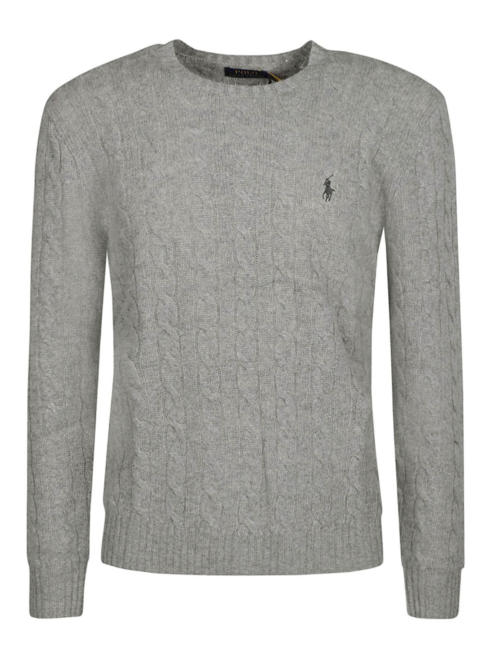 Shop Polo Ralph Lauren Sweater In Fawn Grey Heather