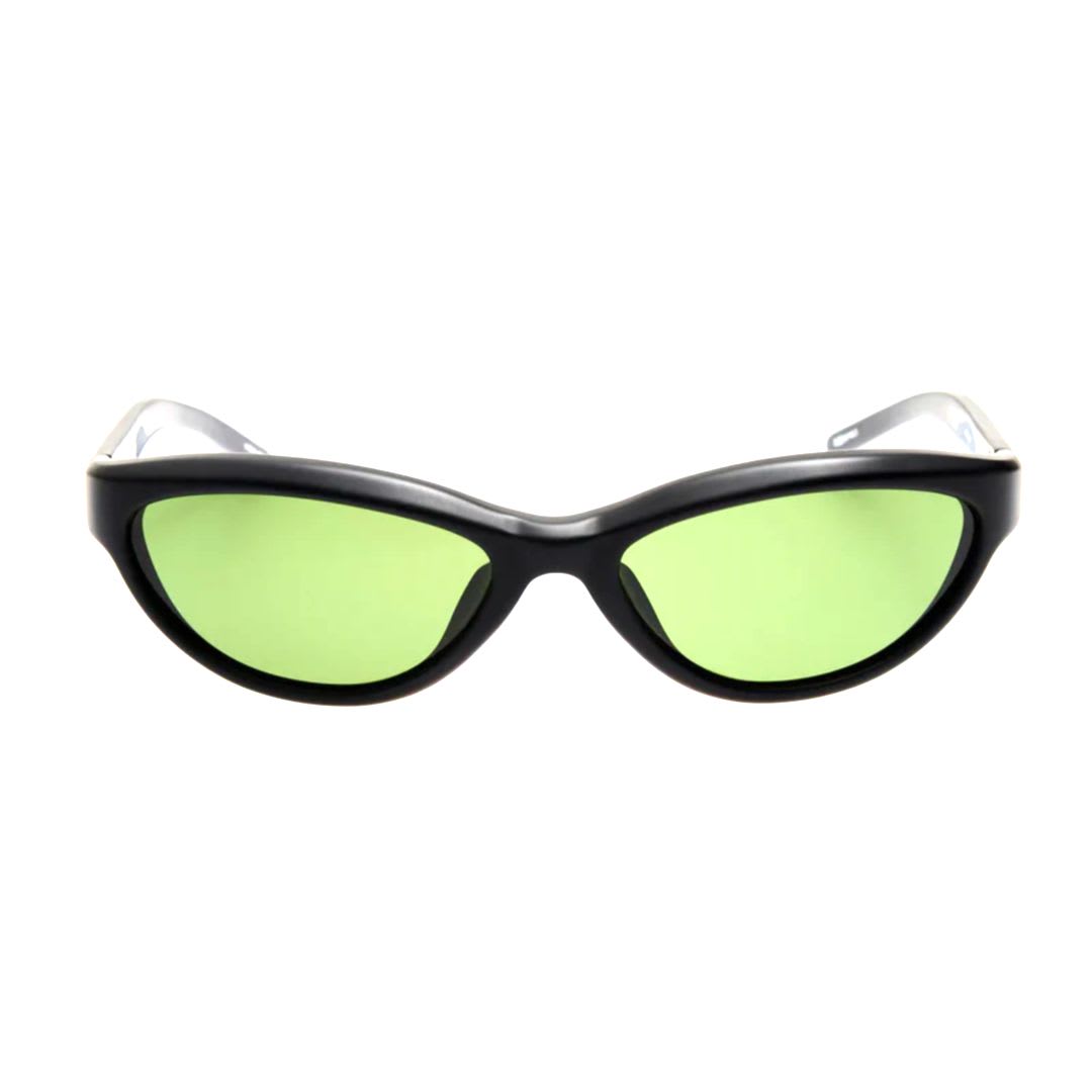 Jacquemus Curvomatt Black Silver Green In Black