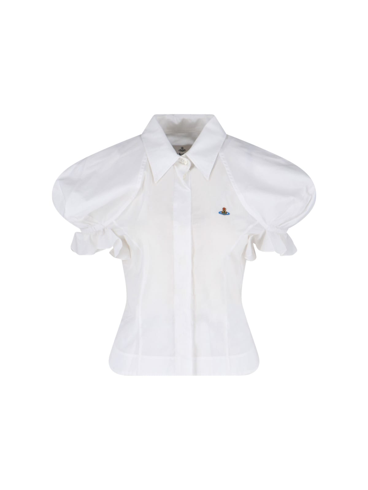 Vivienne Westwood Relaxed Fit Top Puff Sleeves In White