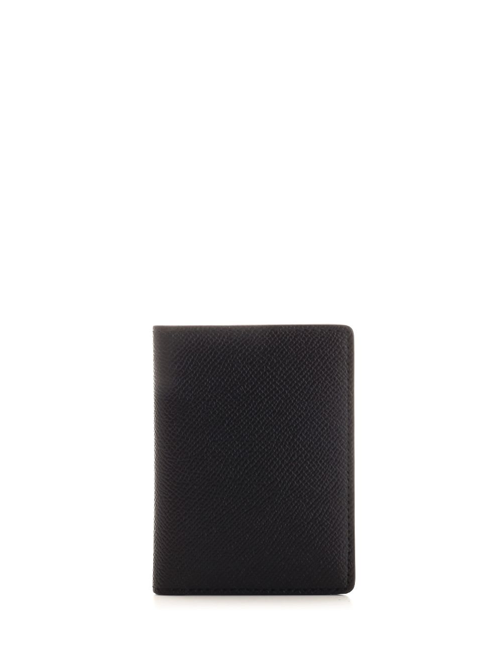 Shop Maison Margiela Four Stitches Card Holder In Black