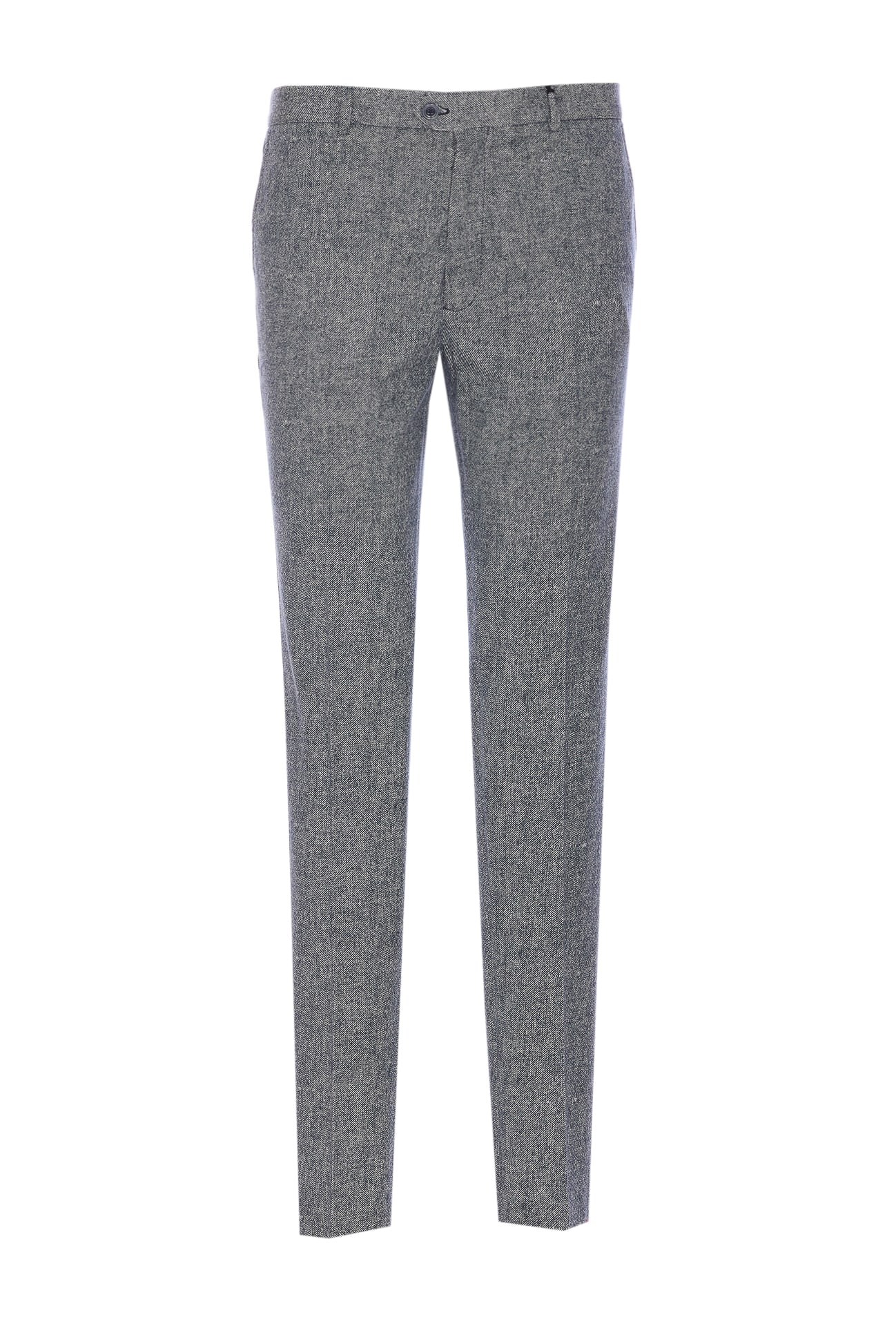 Circolo 1901 Regular Fit Trousers With Pockets And Belt Loops In Gray
