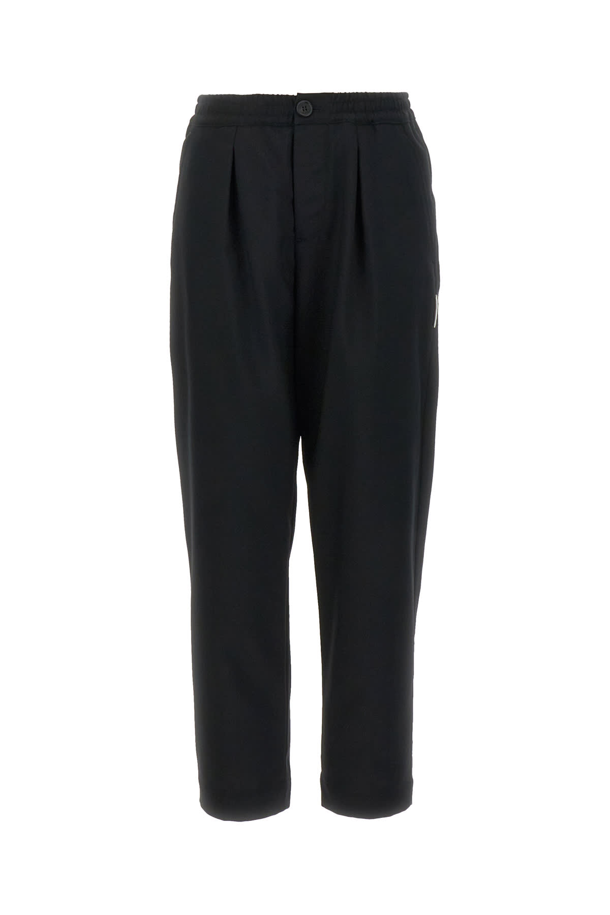 Shop Marni Black Wool Chino Pant In 00n99