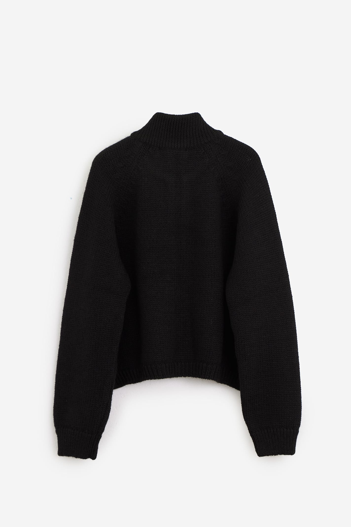 Shop Our Legacy Ultra Zip Funnel Knitwear In Black