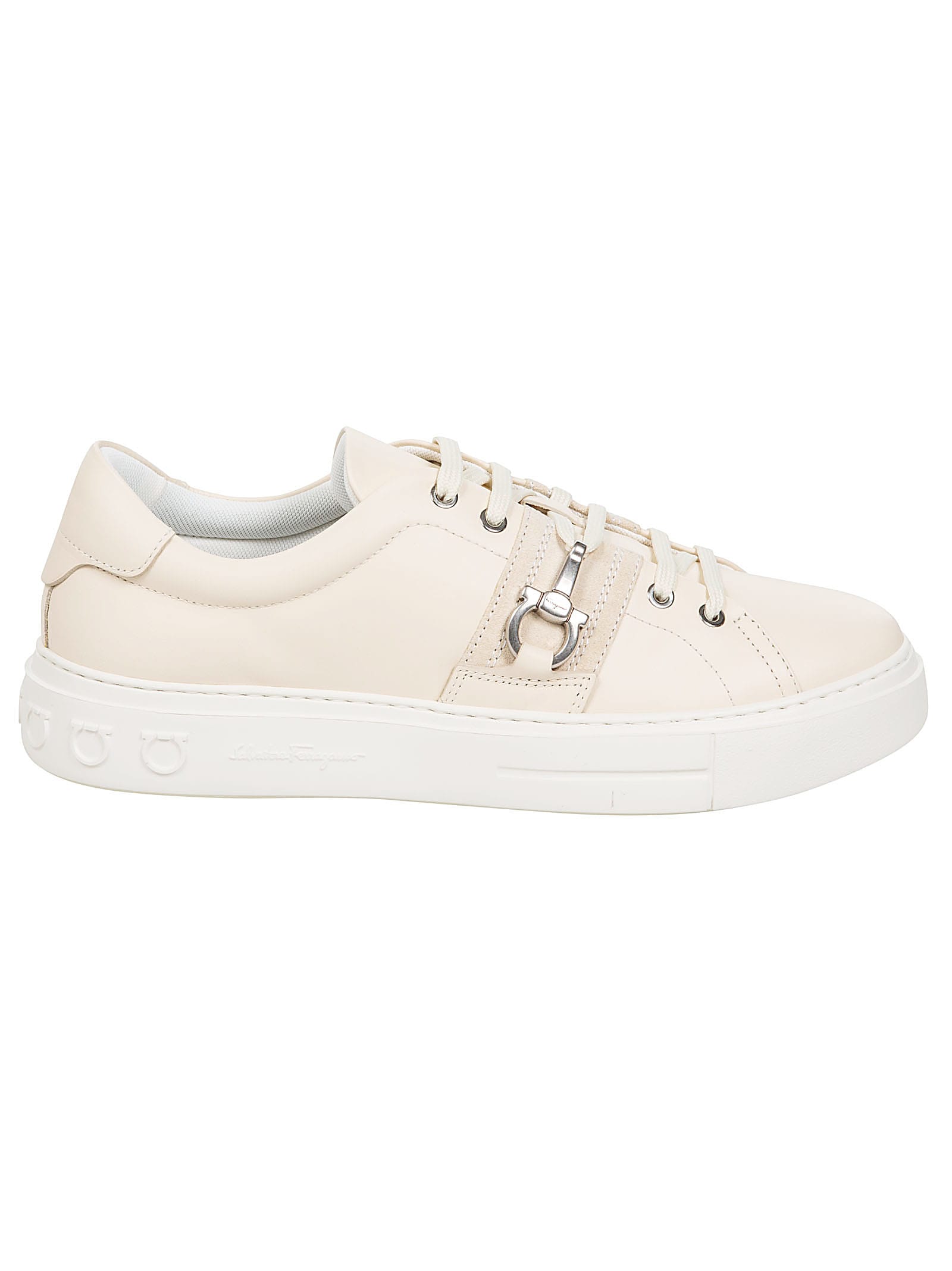 Ferragamo Sultan Sneakers In White
