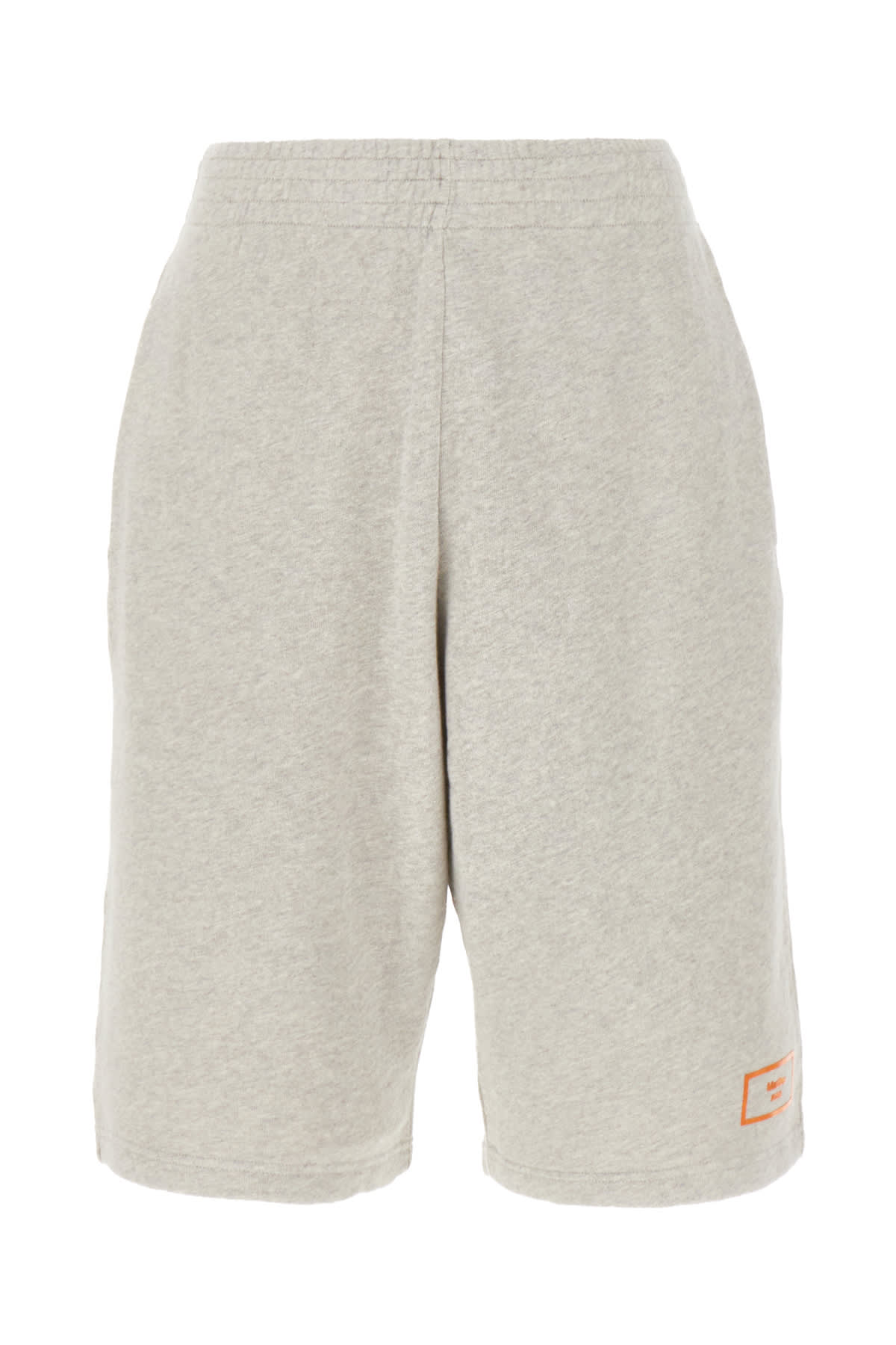 Martine Rose Melange Grey Cotton Bermuda Shorts In Grey Marl