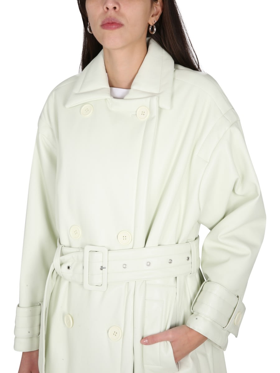 Shop Stand Studio Trench Emily In Green
